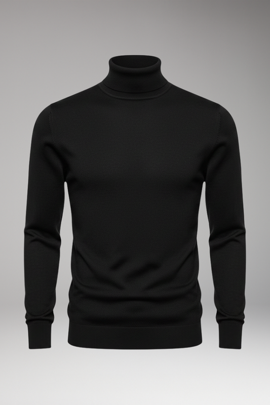 Men's Turtleneck Sweater Long Sleeves - 
Fashinoza