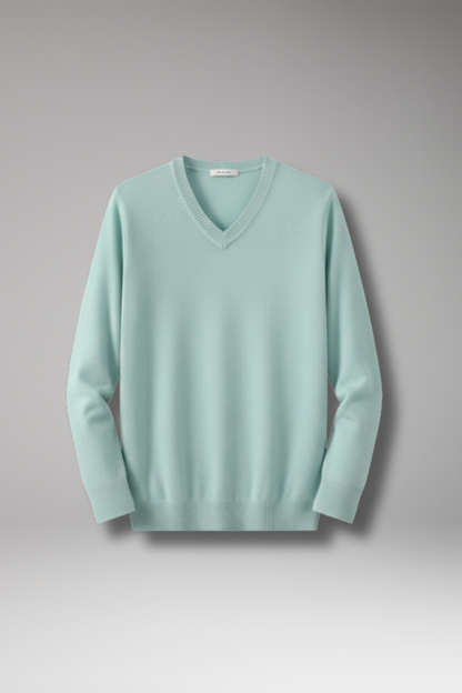 Men's V Neck Sweater Loose Fit - 
Fashinoza