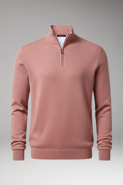 Men's Zip Neck Sweater Textured - 
Fashinoza