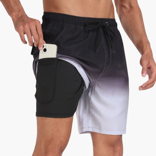 Men's Swim Shorts Drawstring Inner Lining - Fashinoza