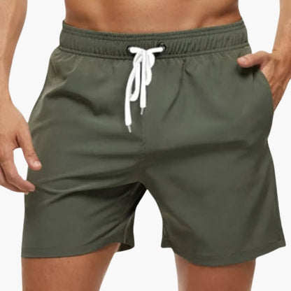 Men's Quick-Drying Swim Shorts Elastic Waistband - Fashinoza