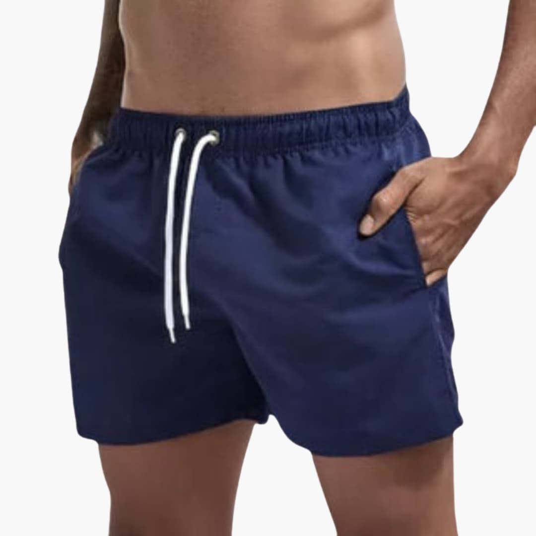 Men's Swim Shorts Elastic Waist Water-Resistant - Fashinoza