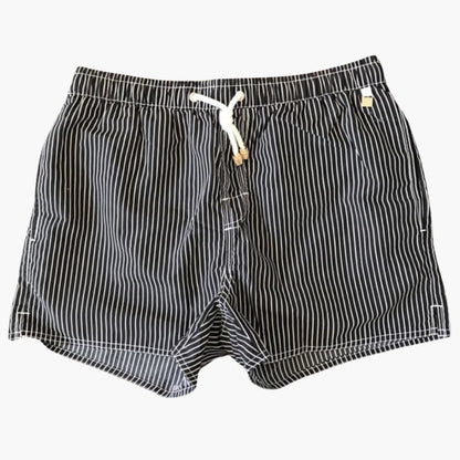 Men's Striped Swim Shorts Adjustable Drawstring - Fashinoza