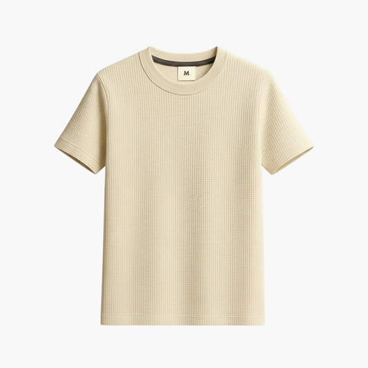 Men's Waffle Knit T-Shirt - Fashinoza
