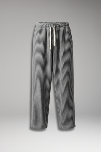 Men's Relaxed Fit Sweatpants Textured Streetwear Style - 
Fashinoza