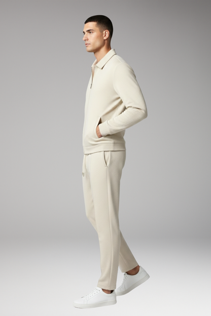 Men's Tracksuit Set Zip Jacket Tapered Trousers