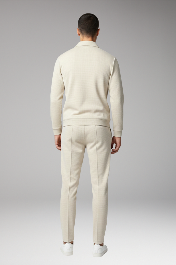 Men's Tracksuit Set Zip Jacket Tapered Trousers