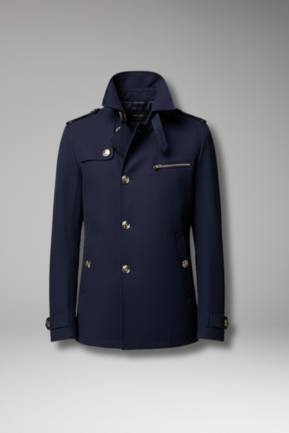 Men's Trench Coat Button Front Closure - 
Fashinoza