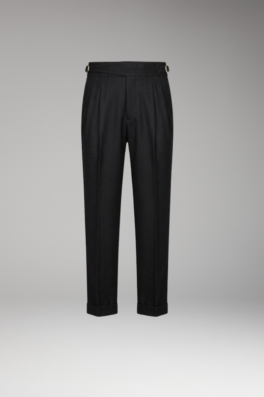 Men's High Waist Trousers Adjustable Buckle - 
Fashinoza