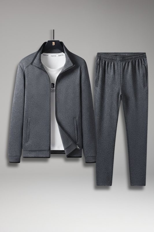 Men's 2-Piece Tracksuit Zip Jacket Drawcord Pants - 
Fashinoza