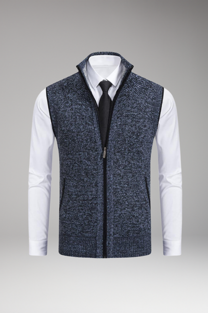 Men's Zip Vest Straight Fit - 
Fashinoza