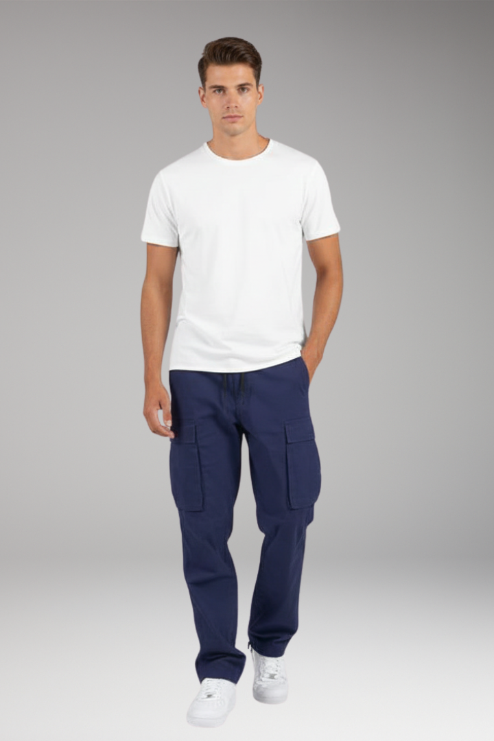 Men's Cargo Pants Drawstring Waist Multi Pocket