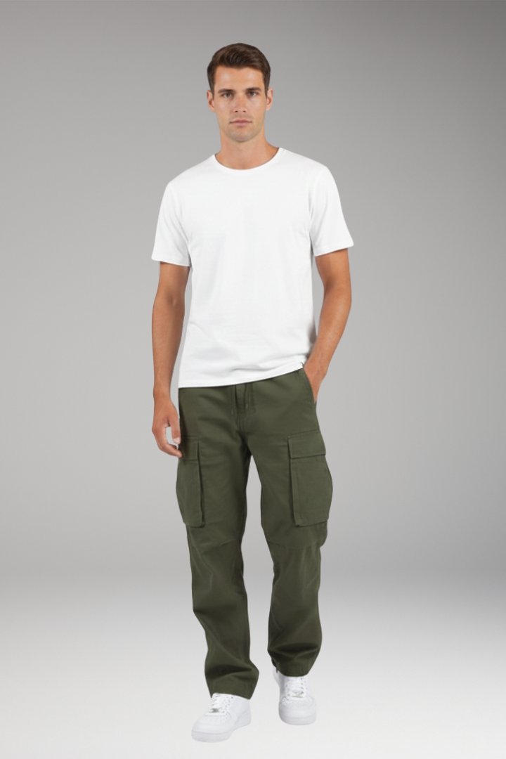 Men's Cargo Pants Drawstring Waist Multi Pocket