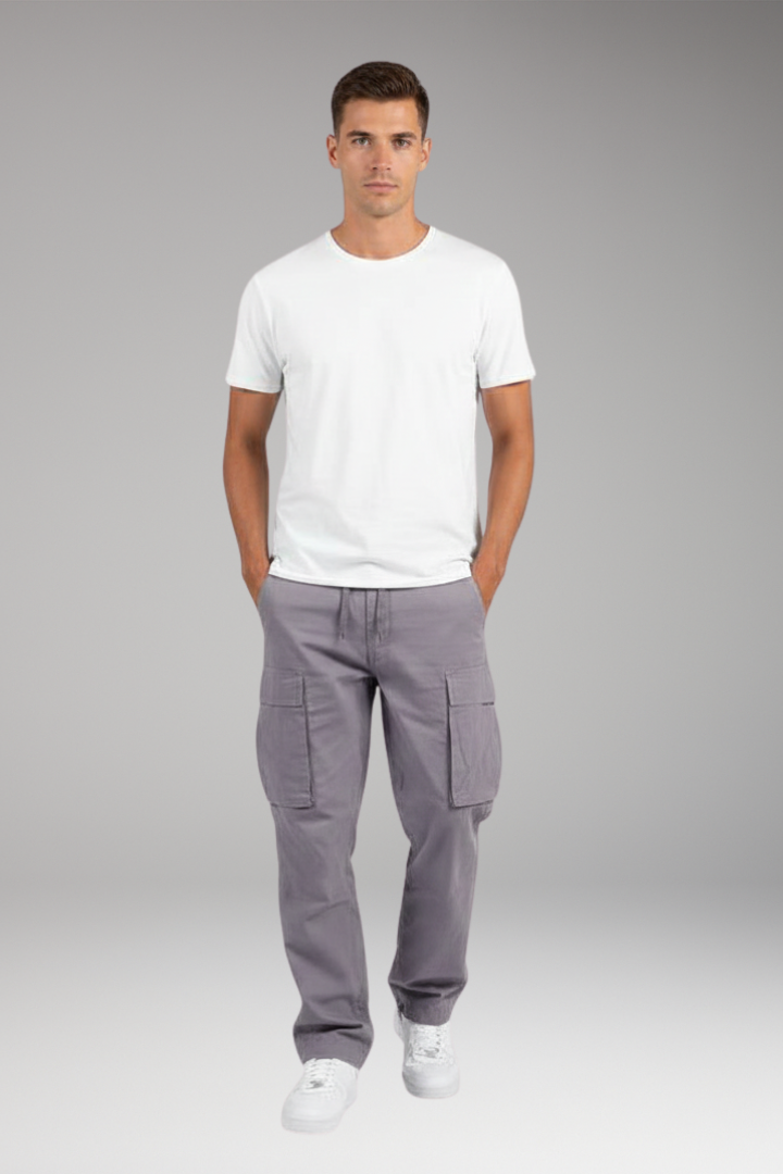 Men's Cargo Pants Drawstring Waist Multi Pocket
