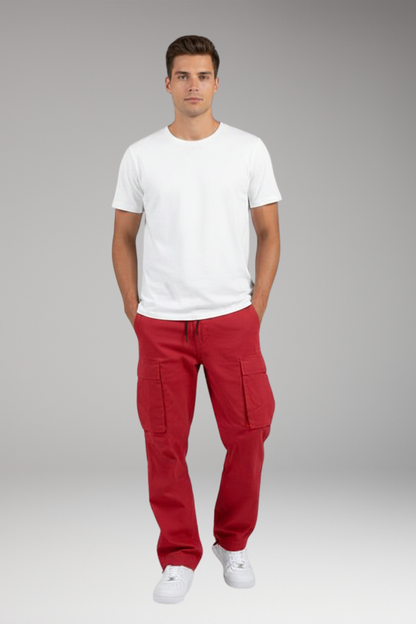 Men's Cargo Pants Drawstring Waist Multi Pocket