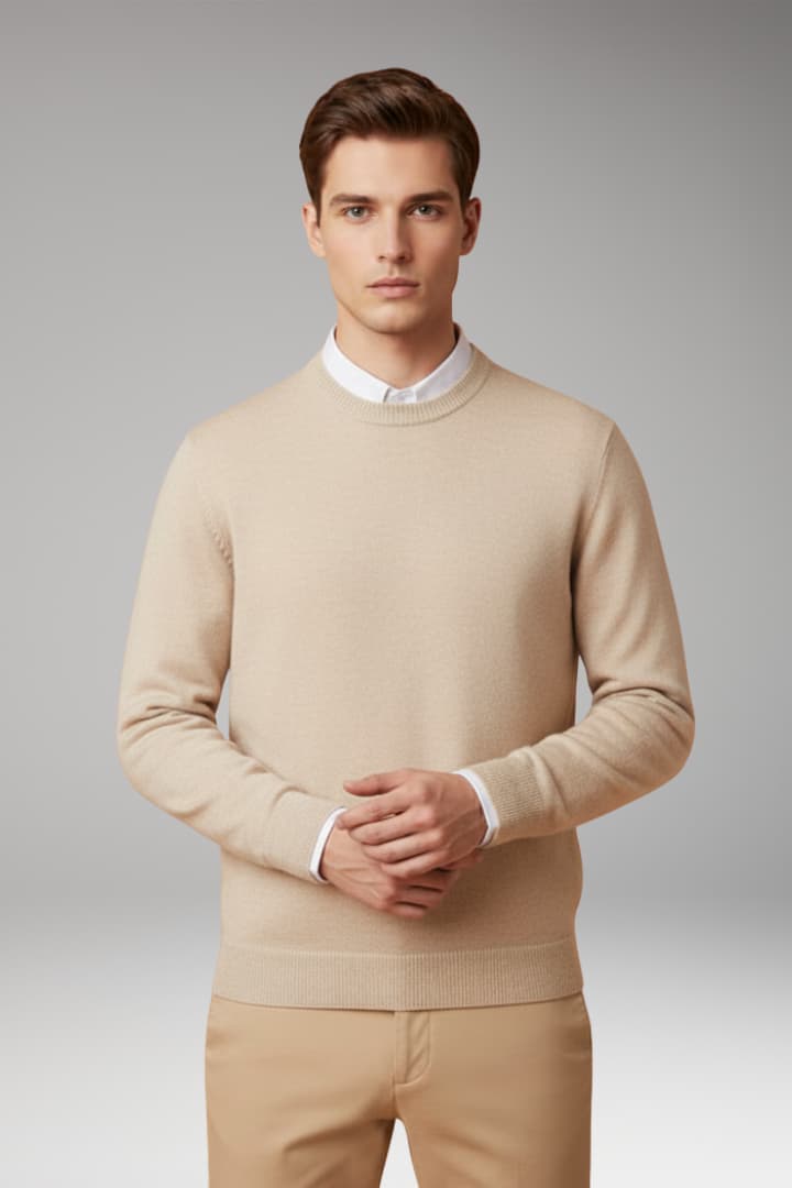 Men's Classic Knit Wool Sweater