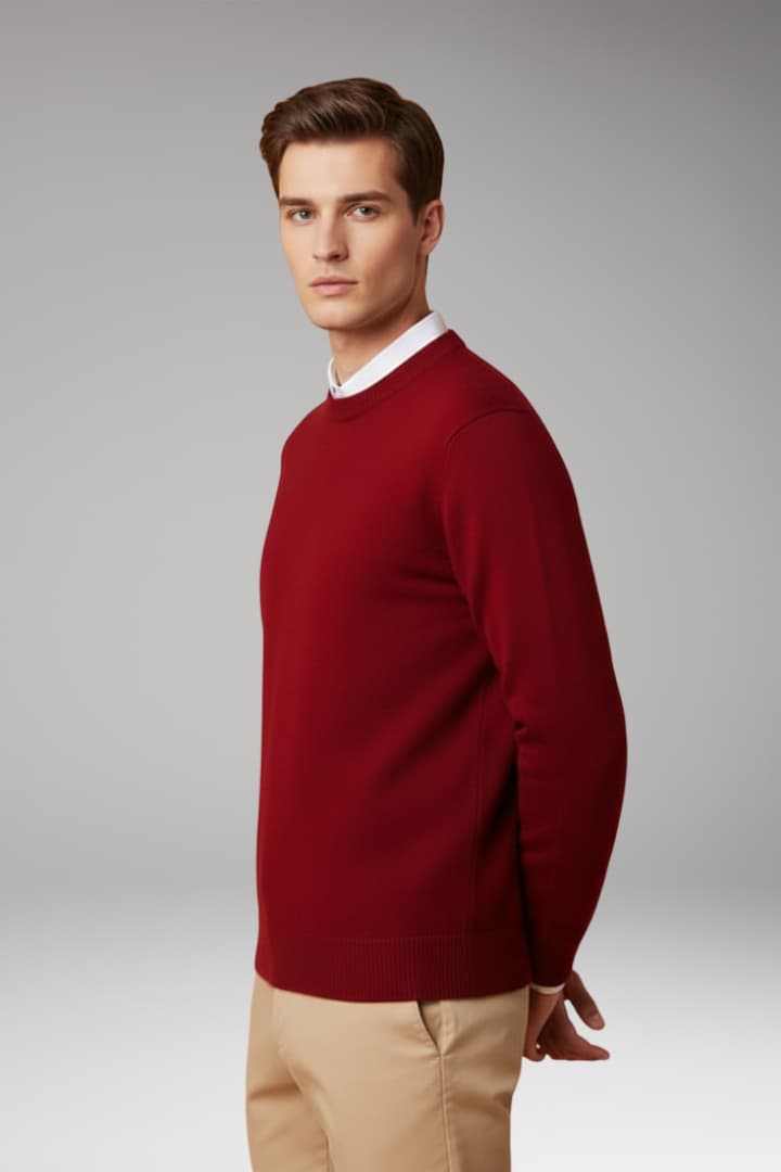 Men's Classic Knit Wool Sweater
