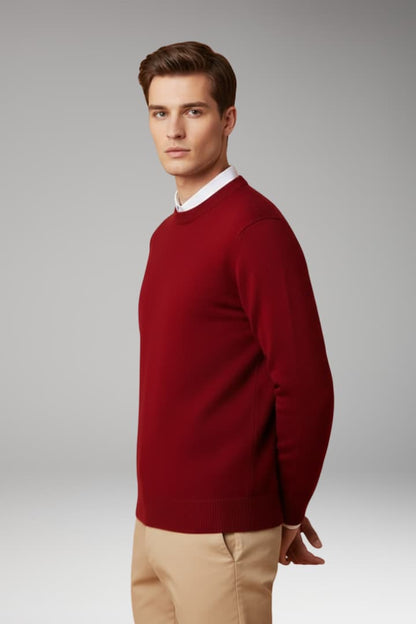 Men's Classic Knit Wool Sweater