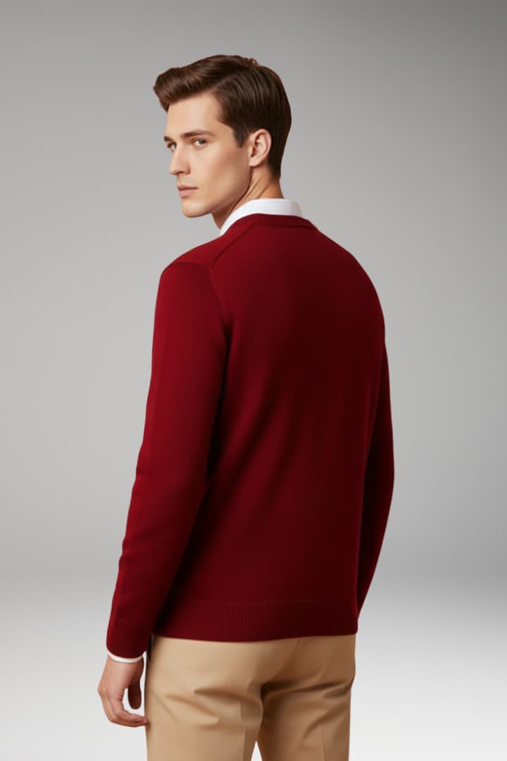 Men's Classic Knit Wool Sweater