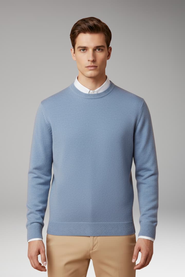 Men's Classic Knit Wool Sweater