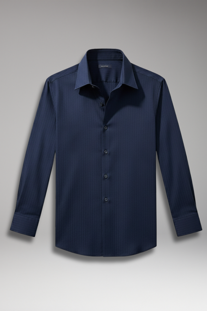 Men's Slim Fit Dress Shirt Vertical Stripes - 
Fashinoza