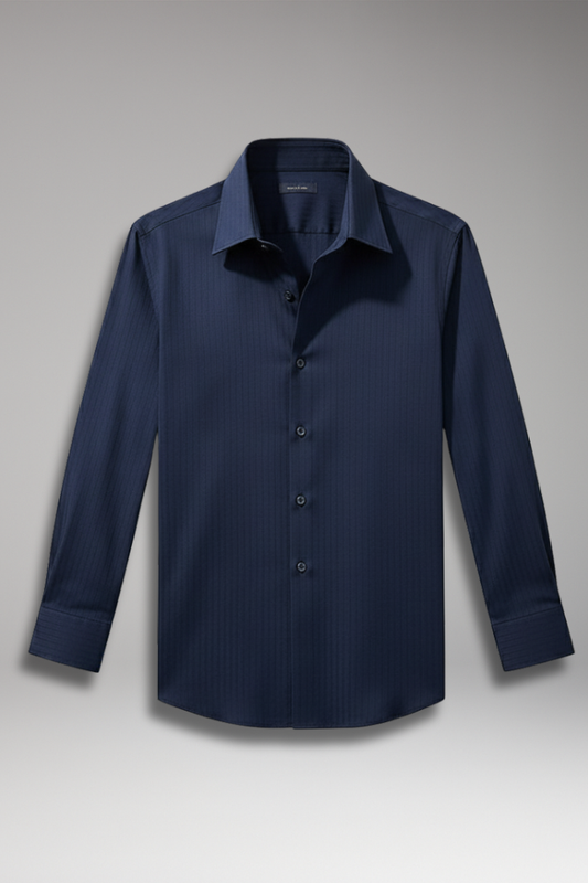 Men's Slim Fit Dress Shirt Vertical Stripes - 
Fashinoza