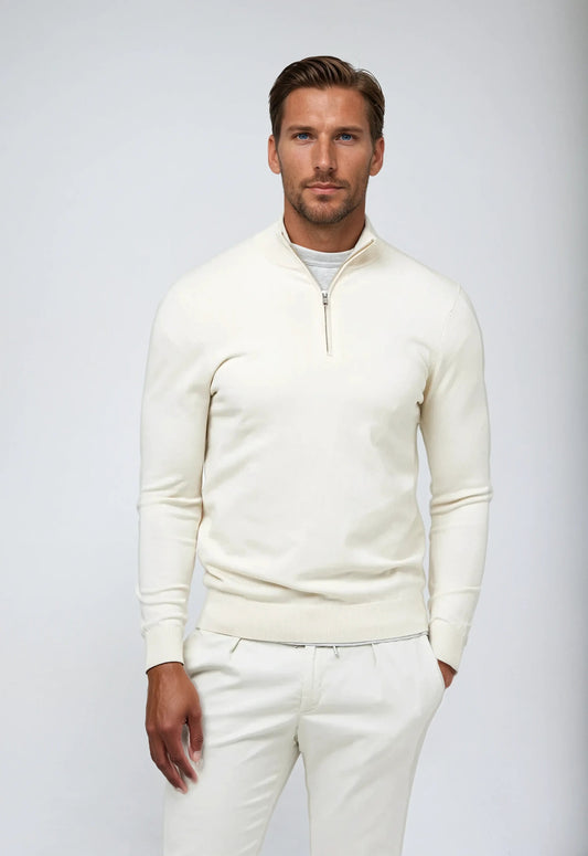 George | Men’s Winter Classic Quarter Zip Knit Sweater