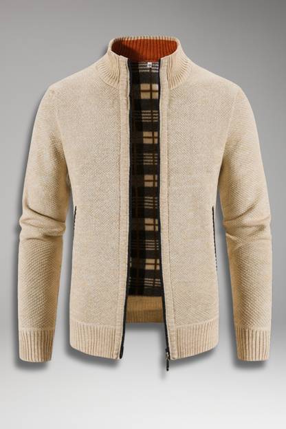 Men's Zip Jacket Interior Patterned - 
Fashinoza