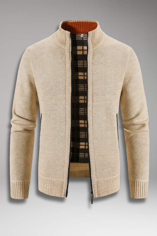 Men's Zip Jacket Interior Patterned - 
Fashinoza