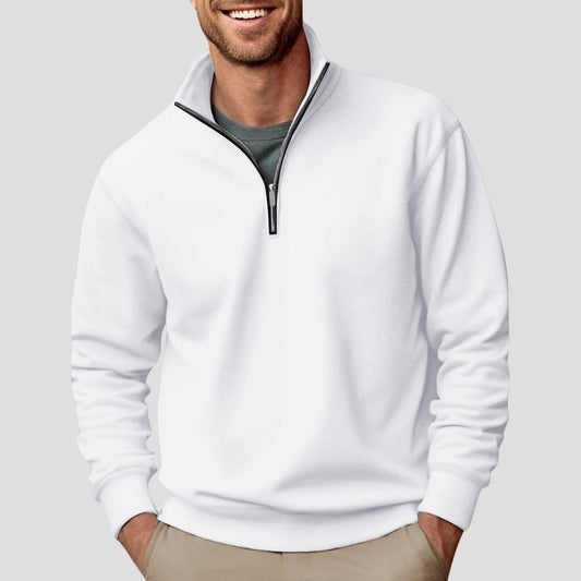 Anthony | Men’s Casual Quarter Zip Collar Sweatshirt