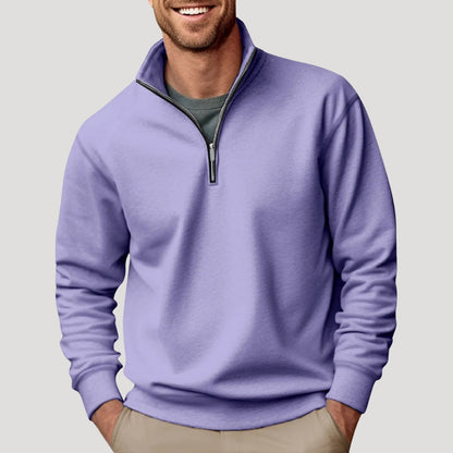 Anthony | Men’s Casual Quarter Zip Collar Sweatshirt