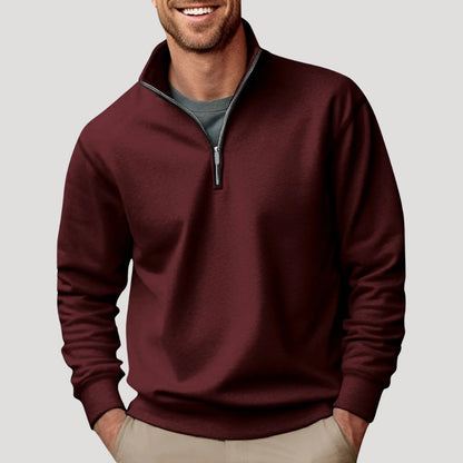 Anthony | Men’s Casual Quarter Zip Collar Sweatshirt