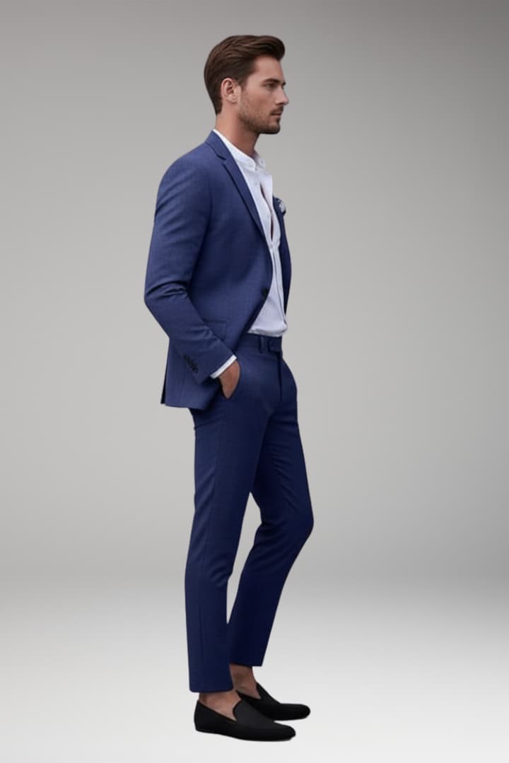 Men's Blazer Suit Set Straight Leg Pants