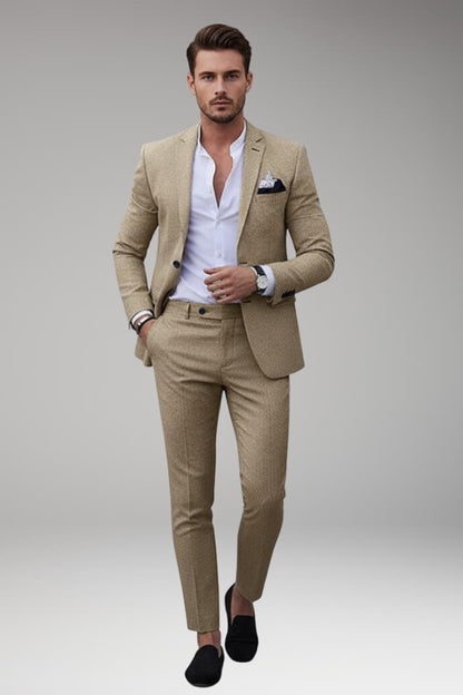 Men's Blazer Suit Set Straight Leg Pants