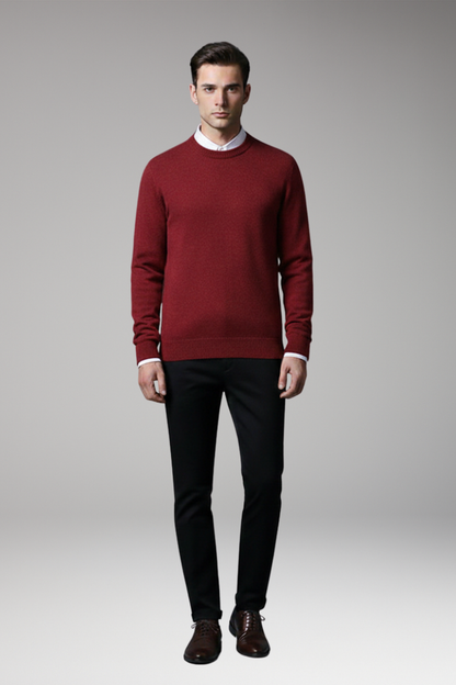 Men's Round Neck Long Sleeve Sweater