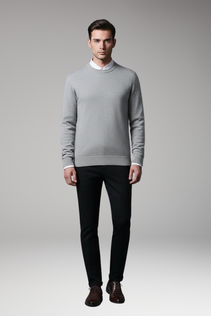 Men's Round Neck Long Sleeve Sweater