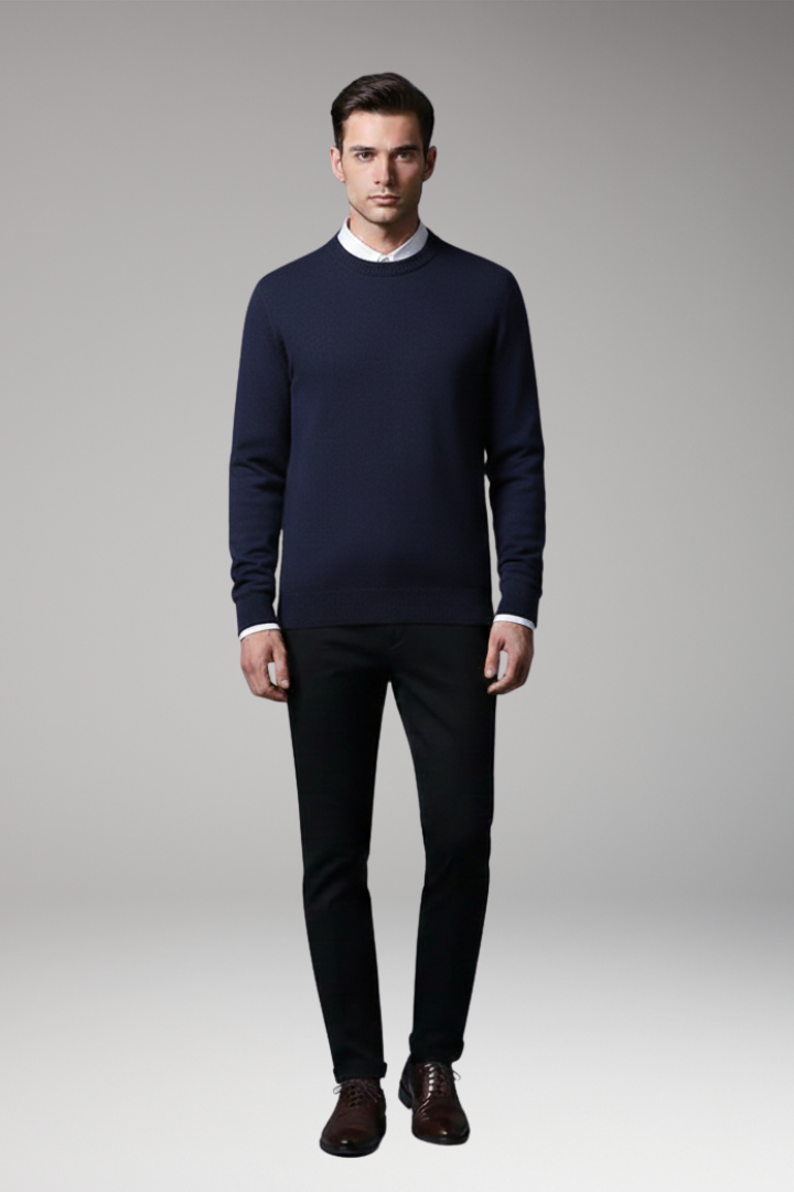 Men's Round Neck Long Sleeve Sweater