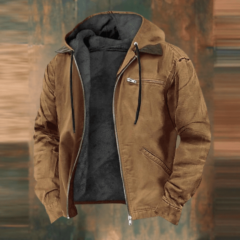 Greg | Men Summer Hooded Zip Front Jacket