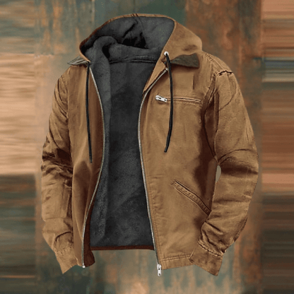 Greg | Men Summer Hooded Zip Front Jacket