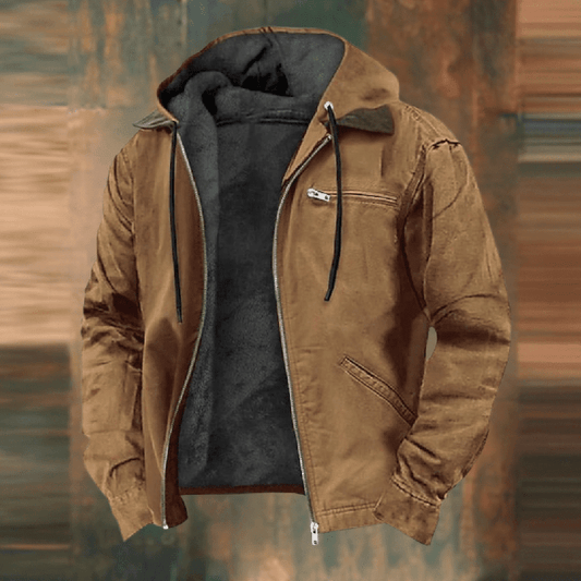 Greg | Men Summer Hooded Zip Front Jacket