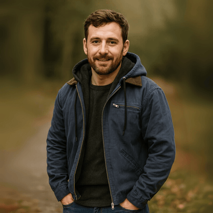 Greg | Men Summer Hooded Zip Front Jacket