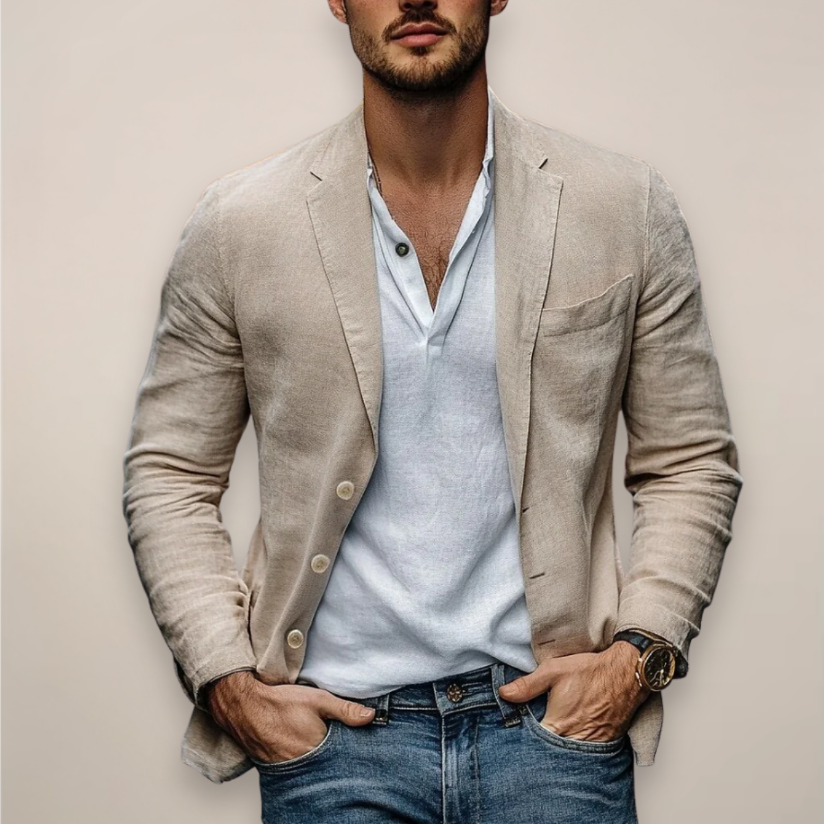 Caelviro | Men's Relaxed Summer Blazer