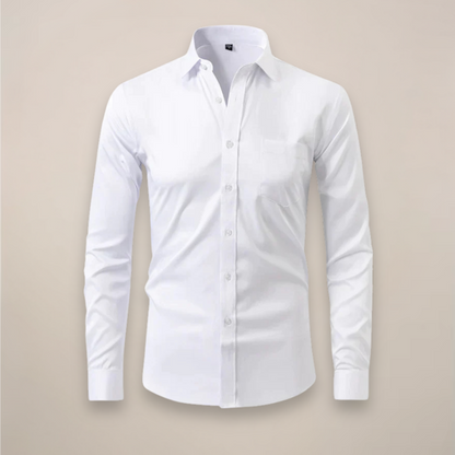 Charles | Men’s Spring Slim Fit White Shirt