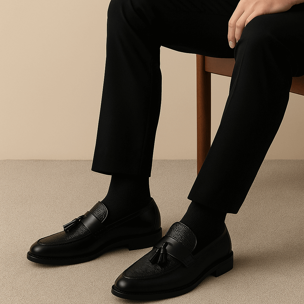 Men's Slip-On Loafers Leather Dress Shoes