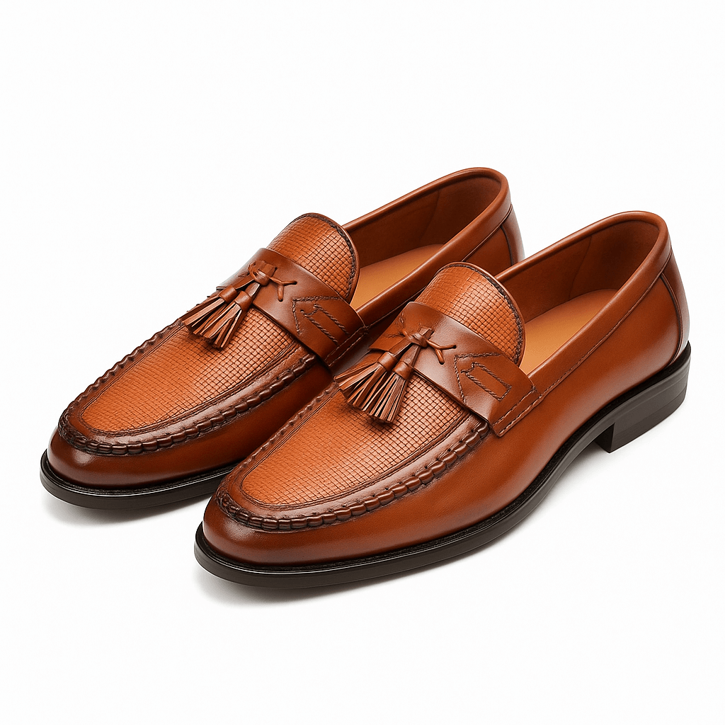Men's Slip-On Loafers Leather Dress Shoes