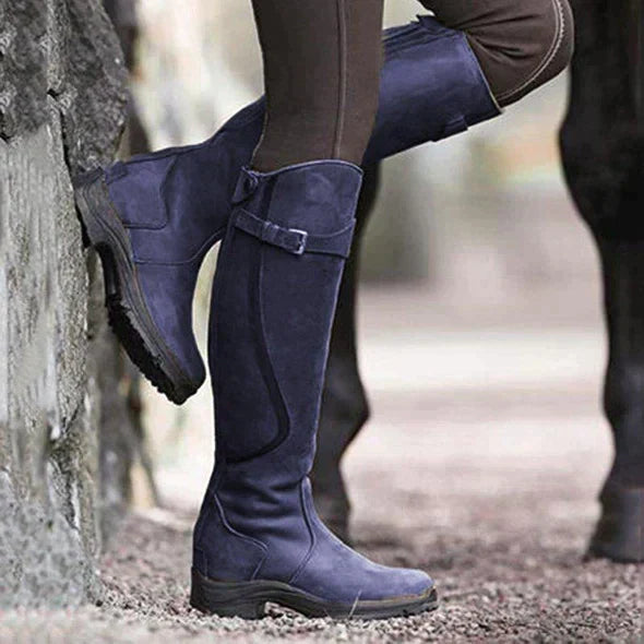 Mid-Tube Knight Boots for Women – Stylish & Comfortable