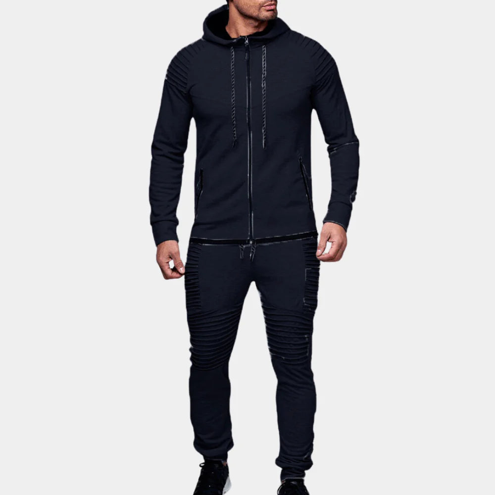 Men's Cotton Blend Tracksuit - Fashinoza