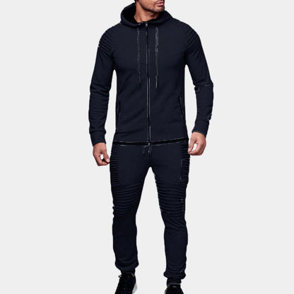 Men's Cotton Blend Tracksuit - Fashinoza