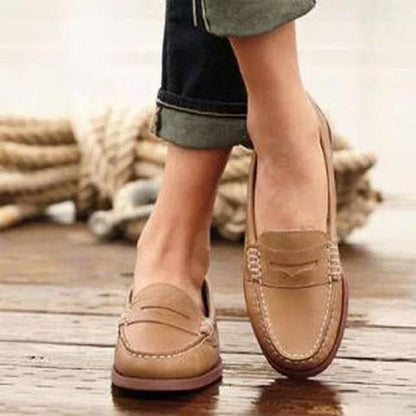 Moc Toe Slip-On Loafers for Women – Effortless Style & Comfort