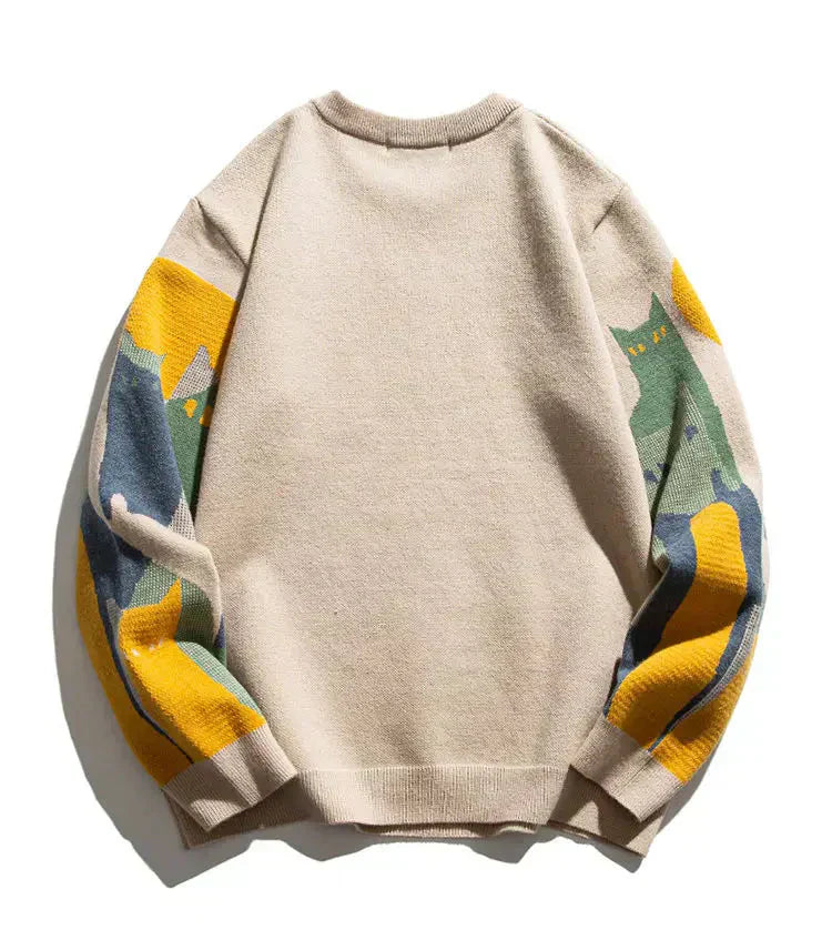 Women's Cat Sweater Moonlit Design